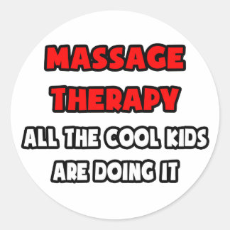 Funny Massage Therapist Shirts and Gifts Classic Round Sticker