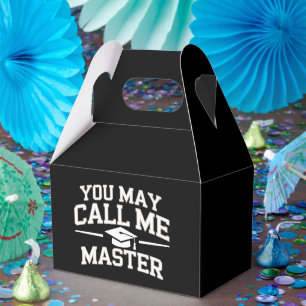 Funny Masters Degree MBA Education Graduation Favor Box