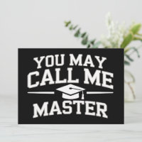 Funny Masters Degree MBA Education Graduation