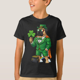 Funny Mastiff Leprechaun St Patricks Day Womens T-Shirt