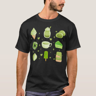 Funny Matcha Tea Drinkers For Women Green Coquette T-Shirt