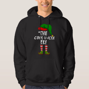Funny Matching Family Christmas The Cool Uncle Elf Hoodie