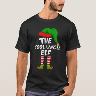Funny Matching Family Christmas The Cool Uncle Elf T-Shirt