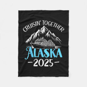Funny Matching Family Friends And Group Alaska Cru Fleece Blanket