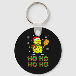 Funny Matching Family Santa Ho Ho Ho Ckleball Chri Keychain