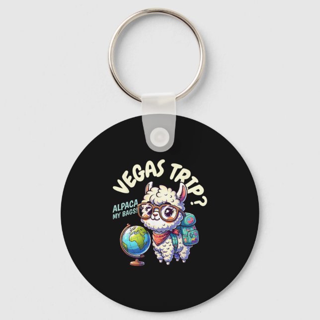 Funny Matching Vegas  Keychain (Front)