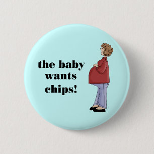 Funny Maternity Design 2 Inch Round Button