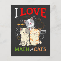 Funny Math and Cat Lover Animal Science Teacher