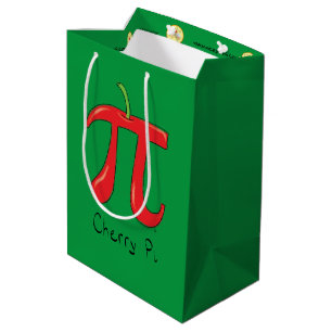 Funny Math Cherry Pi Symbol Medium Gift Bag