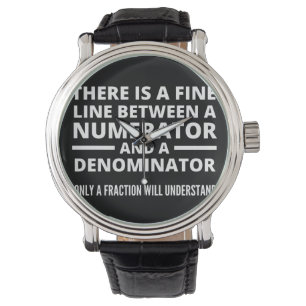 Funny Math  FINE LINE NUMERATOR DENOMINATOR Watch