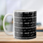 Funny Math Formulae Gift for Mathematician  Coffee Mug<br><div class="desc">Are you looking for a gift for a math teacher or a math grad? This fun design has a trendy typography aesthetic and can be ordered as is or personalized with any other math equations,  text or symbols.</div>