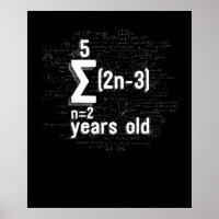 Funny Math Geek 16th Birthday 16 Years Old