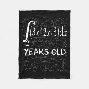 Funny Math Geek 50 Years Old 50th Birthday Integra Fleece Blanket