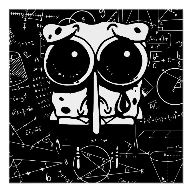 funny math  geometry  memes poster (Front)