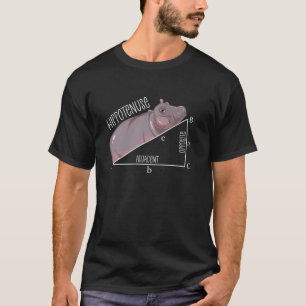 Funny Math Hippotenuse Hippo Hypotenuse T-Shirt