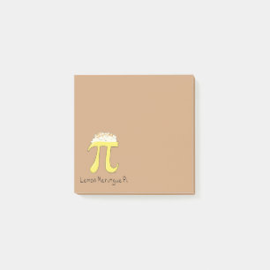 Funny Math Humour Lemon Pi Symbol Post-it Notes