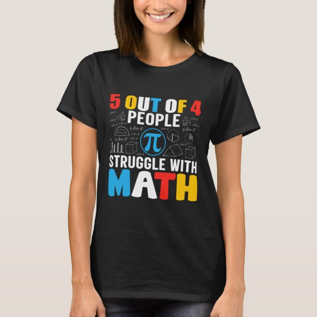 Funny Math Humour T-Shirt (Front)