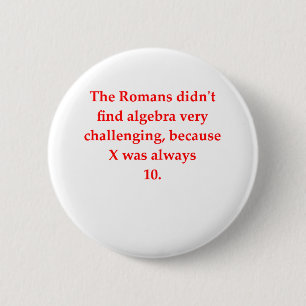 funny math joke 2 inch round button