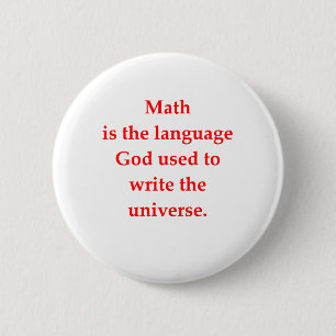 funny math joke 2 inch round button