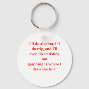 funny math joke keychain