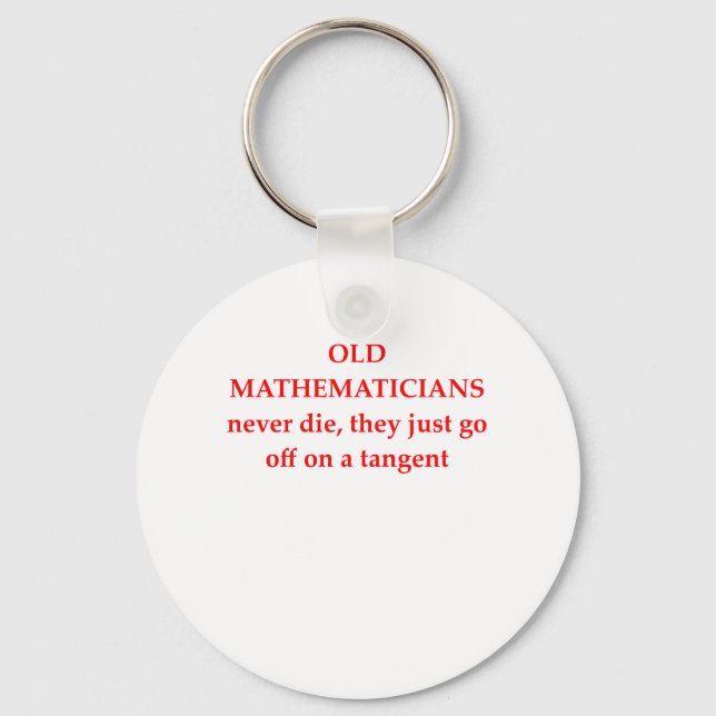 funny math joke keychain (Front)