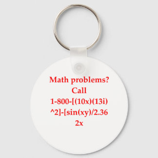 funny math joke keychain