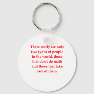 funny math joke keychain