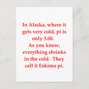 funny math joke postcard