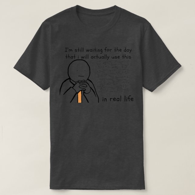Funny Math Memes T-Shirt (Design Front)