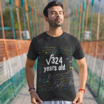 Funny Math Nerd Birthday Formula Science Fan Lover T-Shirt<br><div class="desc">Introducing our customizable funny birthday t-shirts! Celebrate your special day in style with a shirt that is uniquely yours. With our easy-to-use online design tool, you can create a birthday shirt that reflects your personality and sense of humour. Whether you want to make a bold statement or keep it simple,...</div>
