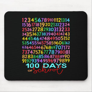 Funny Math Numbers 100th Day Of School Teacher Kid Mouse Pad