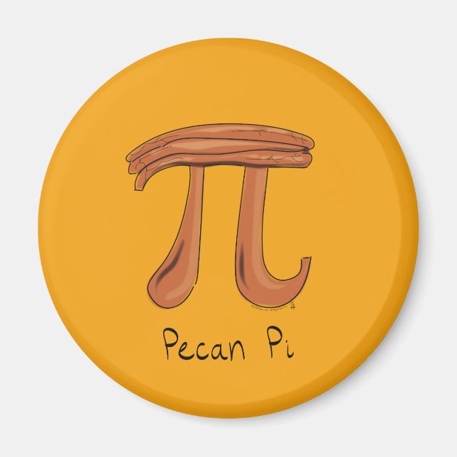 Funny Math Pecan Pi Thanksgiving Fall Magnet (Front)
