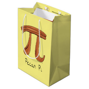 Funny Math Pecan Pi Thanksgiving Fall Medium Gift Bag