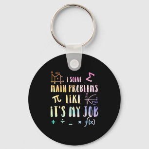 Funny Math Quote For Teacher Student Stem Geek Gif Keychain