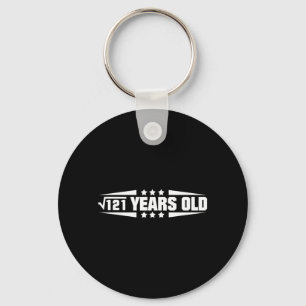 Funny Math Quote Square Root Of 121 11th Birthday Keychain