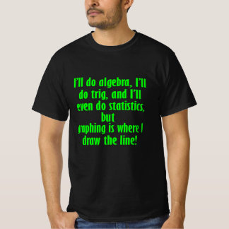 Funny Math Shirt Draw The Line Math