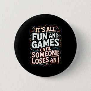 Funny Math Shirt Square Roots 4 = 2 Lose An I Retr Inch Round Button