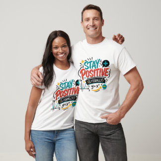 Funny Math Shirt Stay Positive Pun Teacher Gift