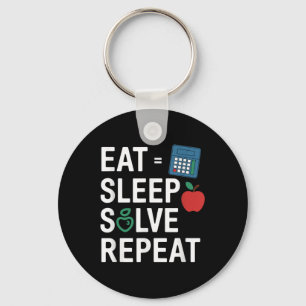 Funny Math Teacher Algebra Cl Back To School  Keychain
