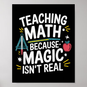 Funny Math Teacher Algebra Lover Back To School  Poster