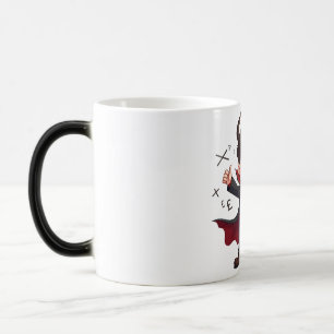 Funny Math Teacher Cartoon – Devilish Educator  Magic Mug