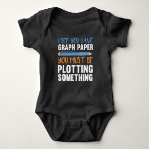 Funny Math Teacher Geometry plotting Humour Baby Bodysuit