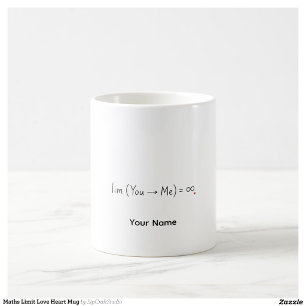 Funny Math Teacher Gift Limit Personalized Mug