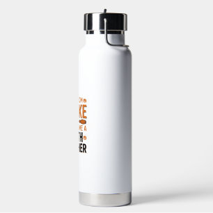 Funny Math Teacher Halloween Broom Broke Design_1 Water Bottle