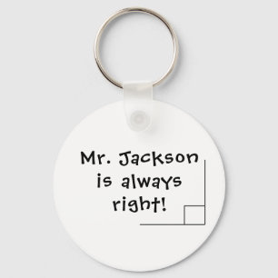 Funny Math Teacher Humor Keychain