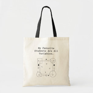Funny Math Teacher Humor   Variable Students Tote Bag