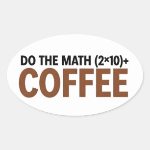funny Math Teacher Humour Meme Pun Oval Sticker