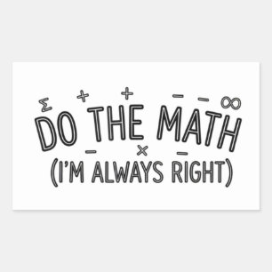 funny Math Teacher Humour Meme Pun Sticker