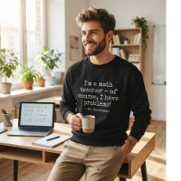 Funny Math Teacher Humour Pun Quote Custom Name