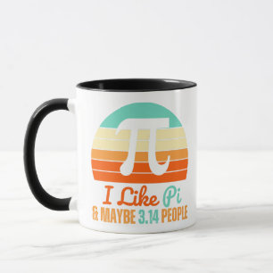 Funny Math Teacher March 14th Pi Day Merch I Like Mug